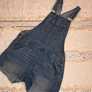 American Eagle jean overalls